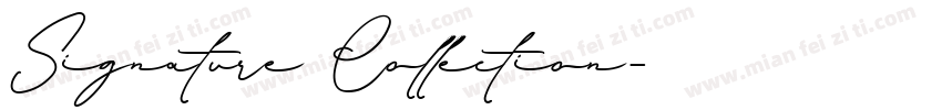 Signature Collection字体转换